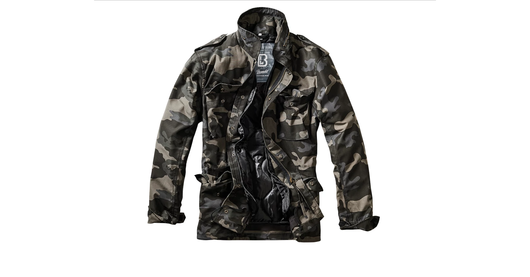 M-65 STANDARD dark camo military field kabát Brandit