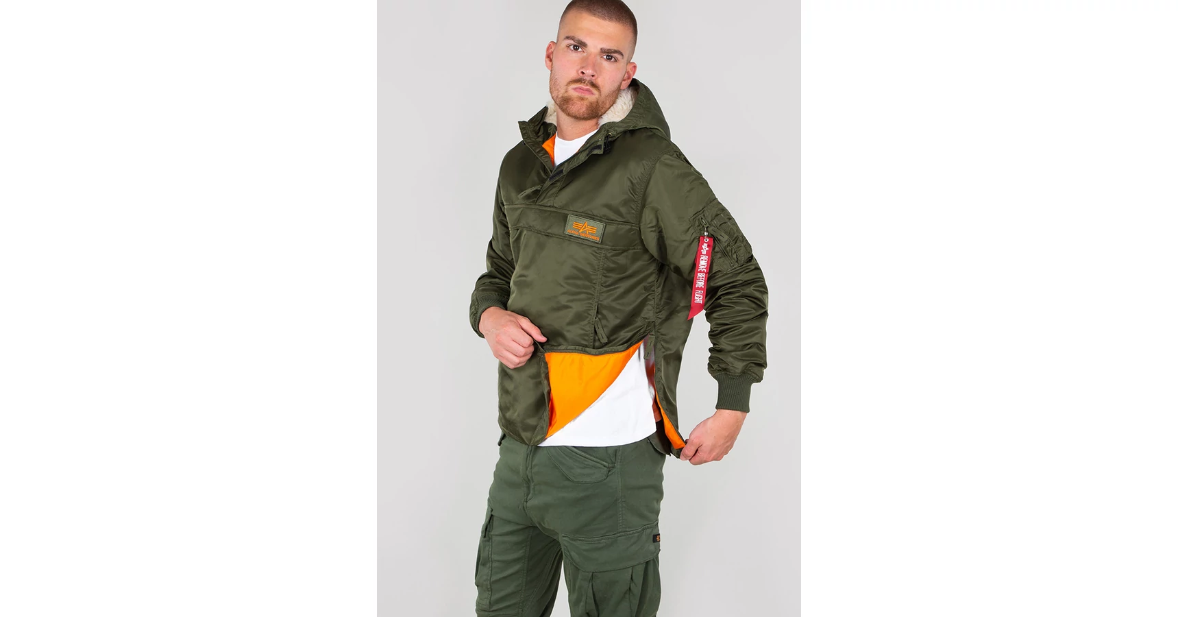 HPO ANORAK dark green dzseki Alpha Industries