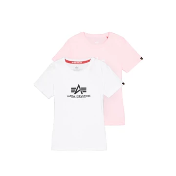 New Basic Big Logo T-Shirt 2 Pack Women - white/pastel pink