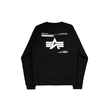 Label Sweashirt Backprint - black