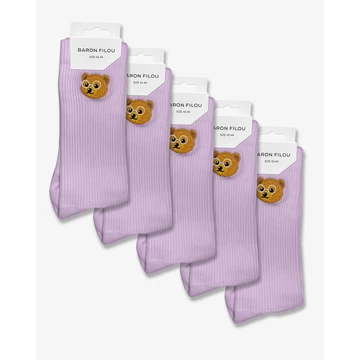 ss25-5pack-baron-filou-socks-seashore-violet