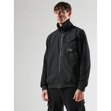 ma-full-zip-mixed-medi-sweat-jetblack