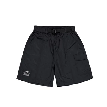 nylon-cargo-short-black