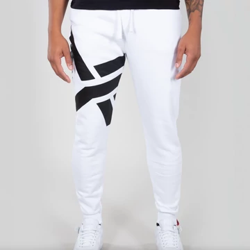 Side Logo Jogger - white