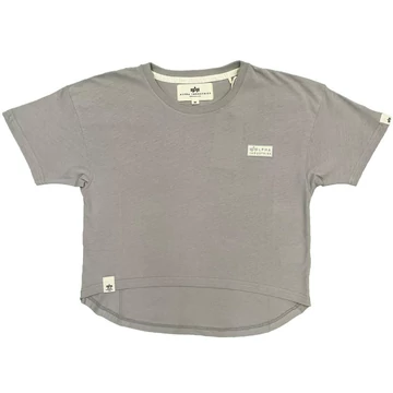 Organics Cropped OS T Wmn - organic grey