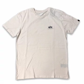 Basic T Small Logo - jet stream white