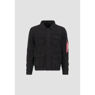 Ripstop Cargo Overshirt - black