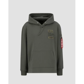 Patch Hoody LF - dark olive