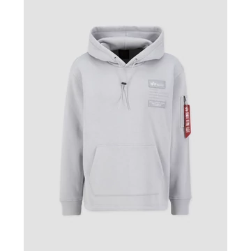 Patch Hoody LF - pastel grey