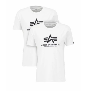 Basic T 2 Pak - white