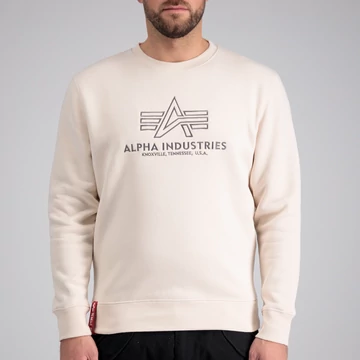 Basic Sweater Embroidery - jet stream white