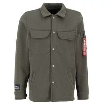 Sweat Overshirt - dark olive