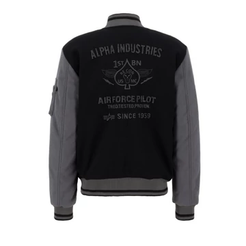 Varsity Air Force Jacket - black