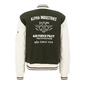 Varsity Air Force Jacket - dark olive