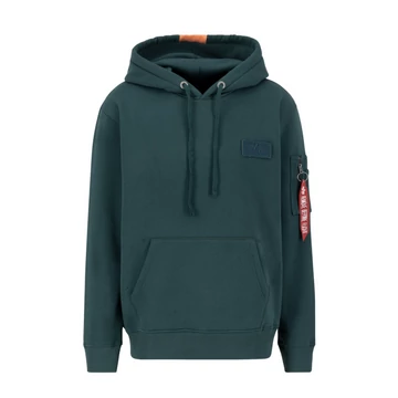 Red Stripe Hoody - force green