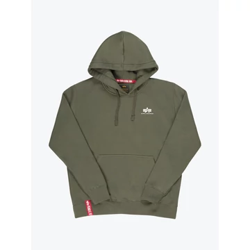 Basic Hoody Small Logo - dark olive
