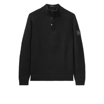 castillos-knitted-wool-quarter-neck-weater-black