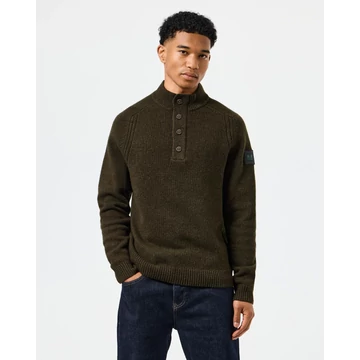 castillos-knitted-wool-quarter-neck-weater-castle green