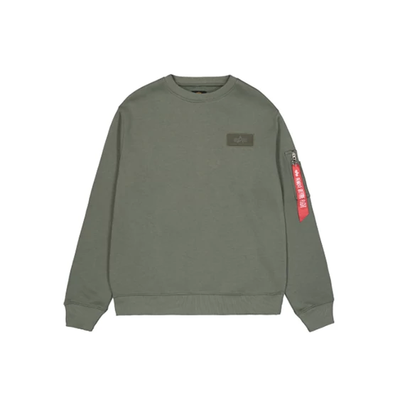 Back Print Sweatshirt - dark olive