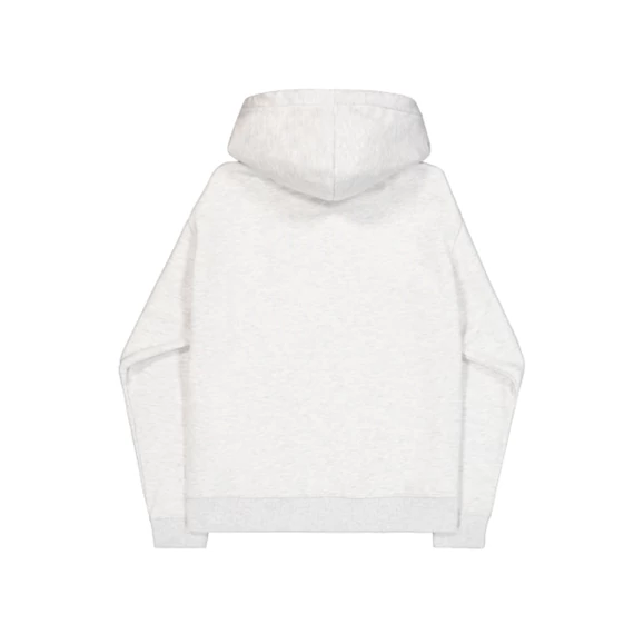 Basic Zip Hoodie - pastel grey melange