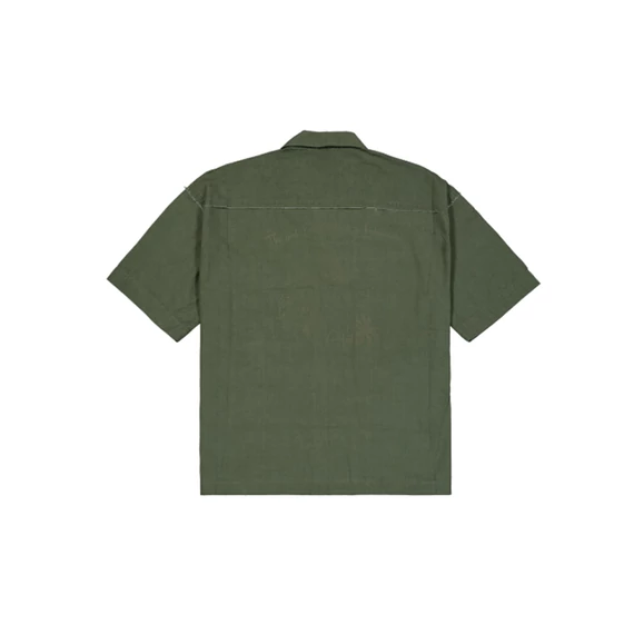 Aloha Safari Shirt - dark olive