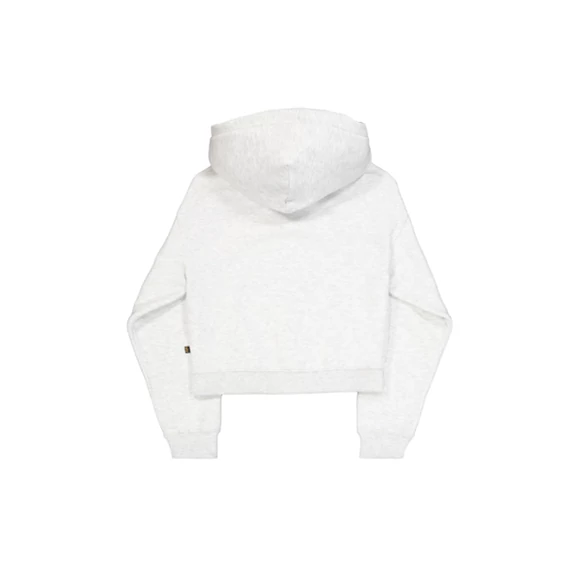 Basic Small Logo Hoodie Women - pastel grey melange