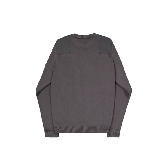Military Knit Sweatshirt - vintage grey