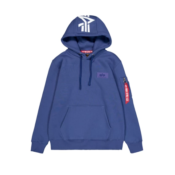 Back Print Hoodie - night purple