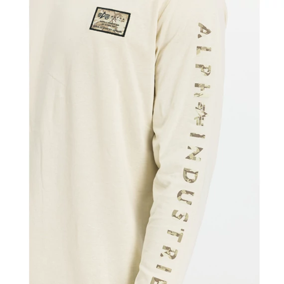 Camo Sleeve Longsleeve - vintage white