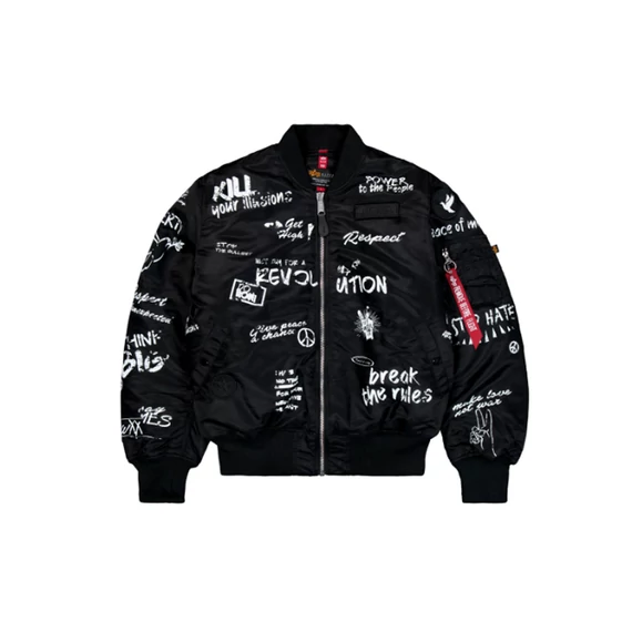 MA-1 Peace Bomber Jacket - black