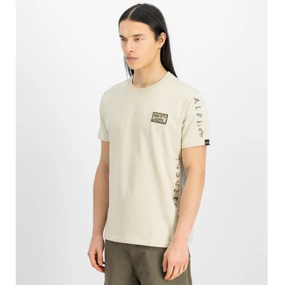 Camo Sleeve T-Shirt - vintage white