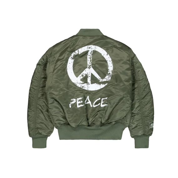 MA-1 Peace Bomber Jacket - sage green