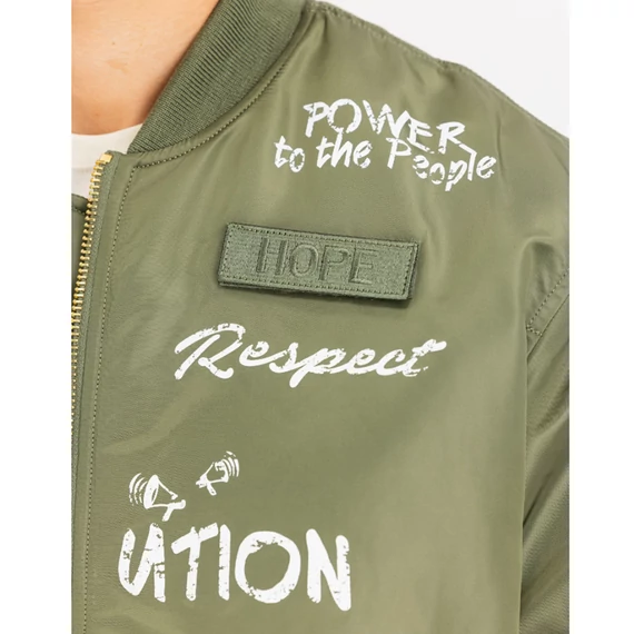 MA-1 Peace Bomber Jacket - sage green