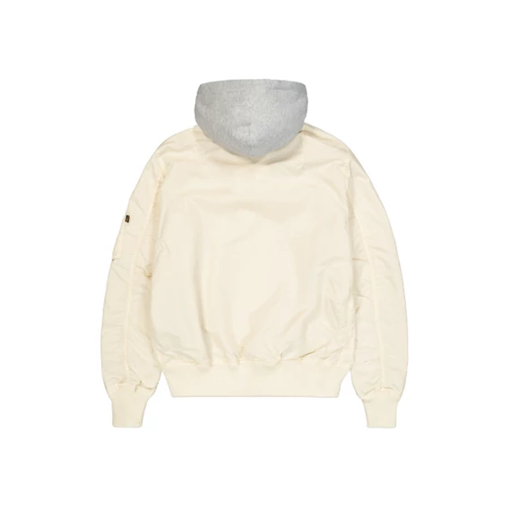 MA-1 TT Hood Bomber Jacket - vintage-white