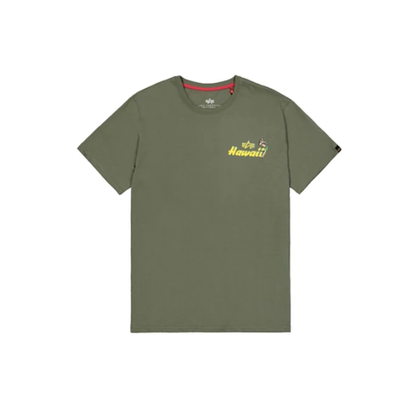 Pearl Harbor Back Print T-Shirt - dark olive