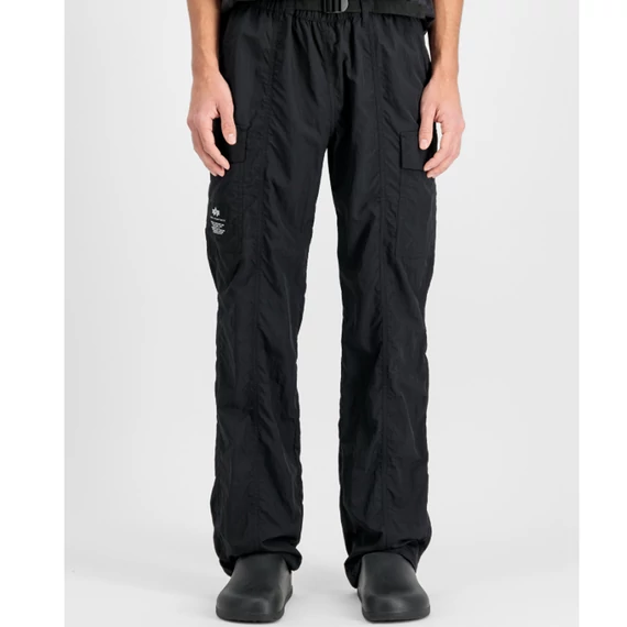 nylon-cargo-pants-black