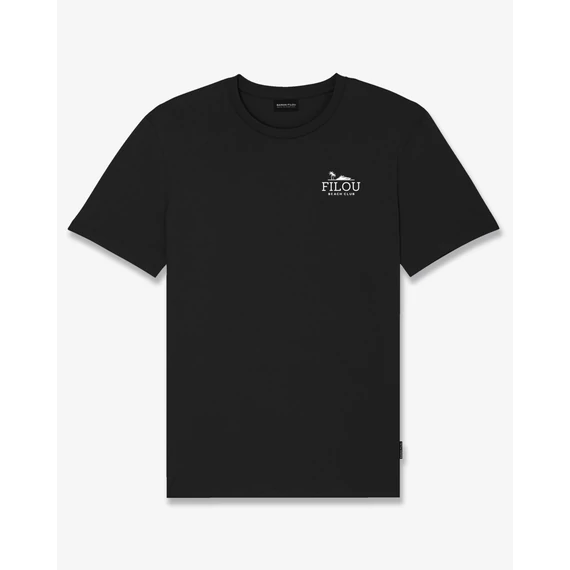 SS25 Backprint T-Shirt with Box Design, Filou CXIV. - Black