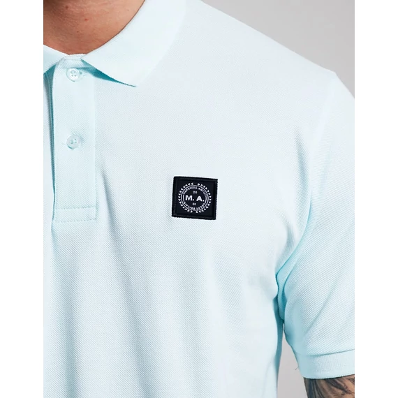 Embroidered Siren Polo Shirt - sky blue