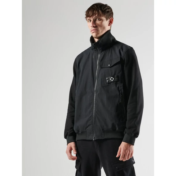 ma-full-zip-mixed-medi-sweat-jetblack