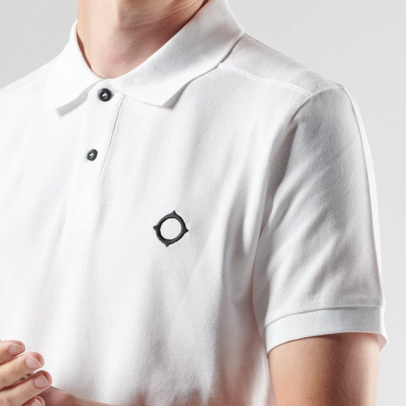 SS Pique Polo - Optic White