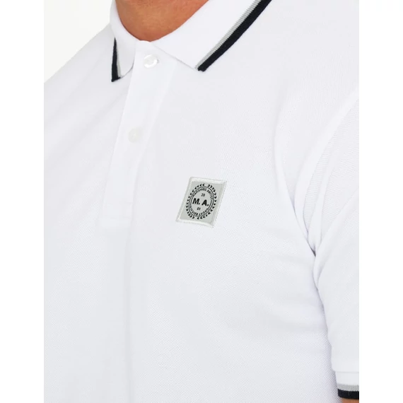 Tipped Polo Shirt - white