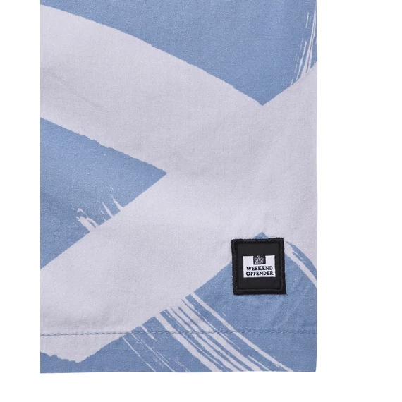Anzio Camo Shorts - cornflower blue
