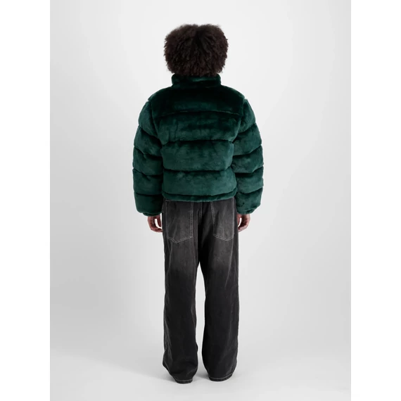 Fur Puffer Wmn - force green