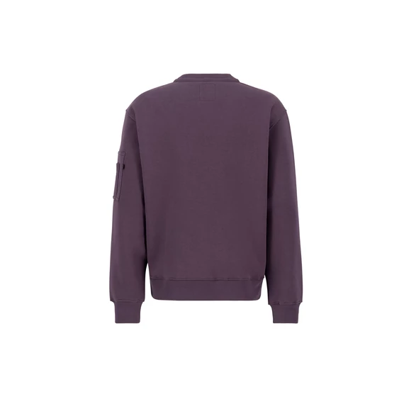 Alpha Logo Edge Crewneck - plum