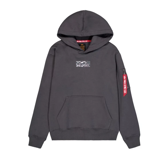 metal-plate-hoodie- vintage grey