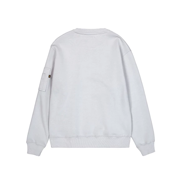 Satin Logo Sweater - pastel grey