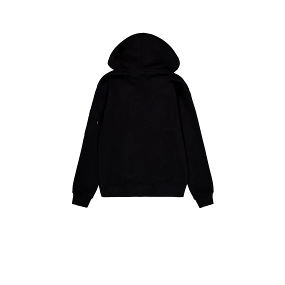 Camo Panel Hoodie - black