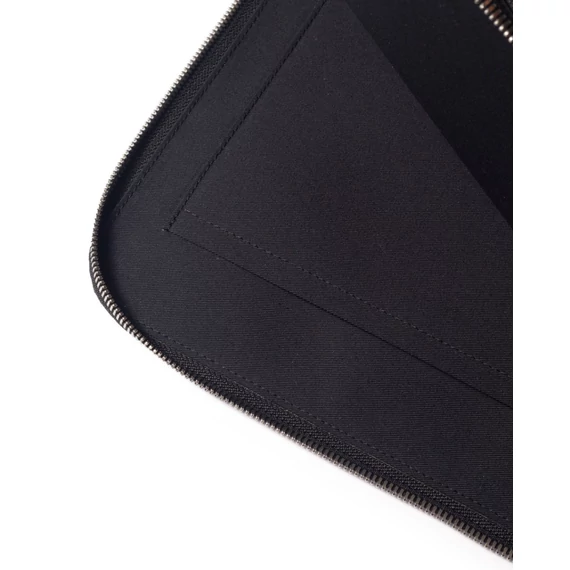 Leather Laptop Clutch Filou V. - Black