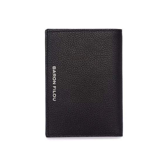 Leather Passport Cover Filou LX. - Black