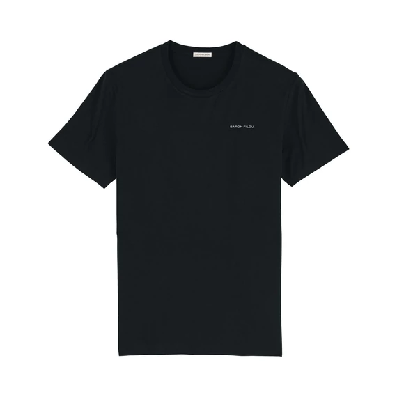 Organic T-Shirt with backprint, Filou LXVIII. - Black